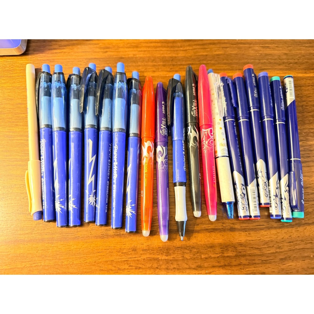 Pilot FriXion and Paper Mate EraserMate Erasable Pen Lot 20 Count Fineliners Gel